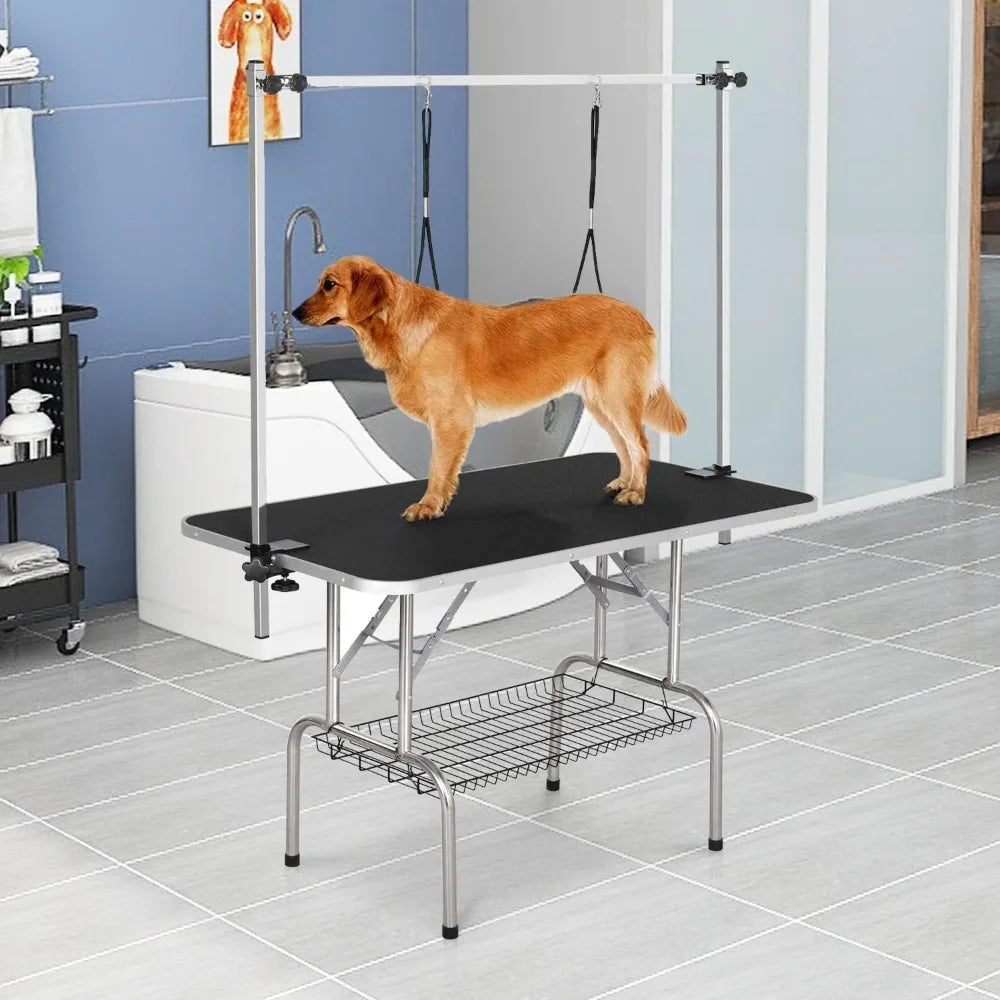 Dog Grooming Table Foldable Heavy Duty 330lbs Capacity