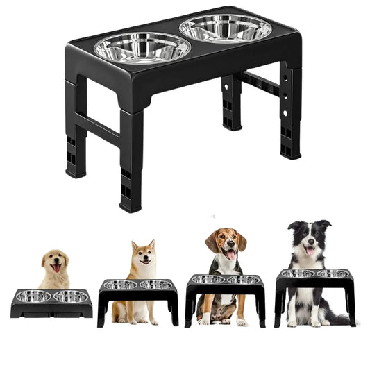 Multi Heights Folding Feeder, Raised Dog & Cat Bowls