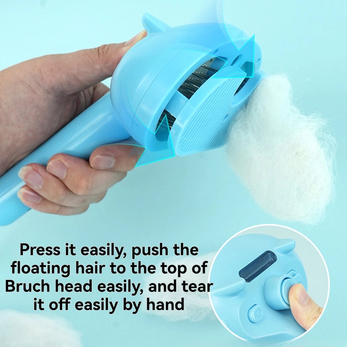 Steam Cat Brush Pet Hair Cleaning Misting Comb for Cats
