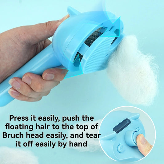 Steam Cat Brush Pet Hair Cleaning Misting Comb for Cats