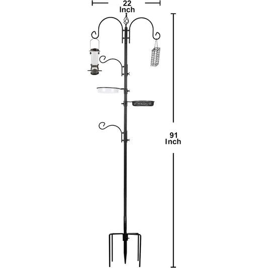 Bird Feeding Station Kit Bird Feeder Pole Multi Feeder Hanging