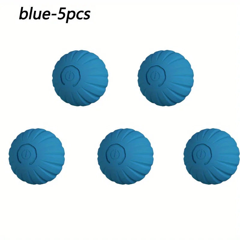 1/5/10PCS Blue Orange Pet Toy Ball Plastic Rechargeable Toy