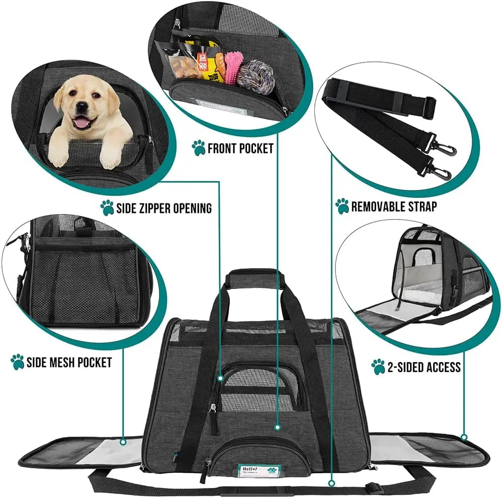 Airline Approved Pet Carrier for Cat and Small Dog