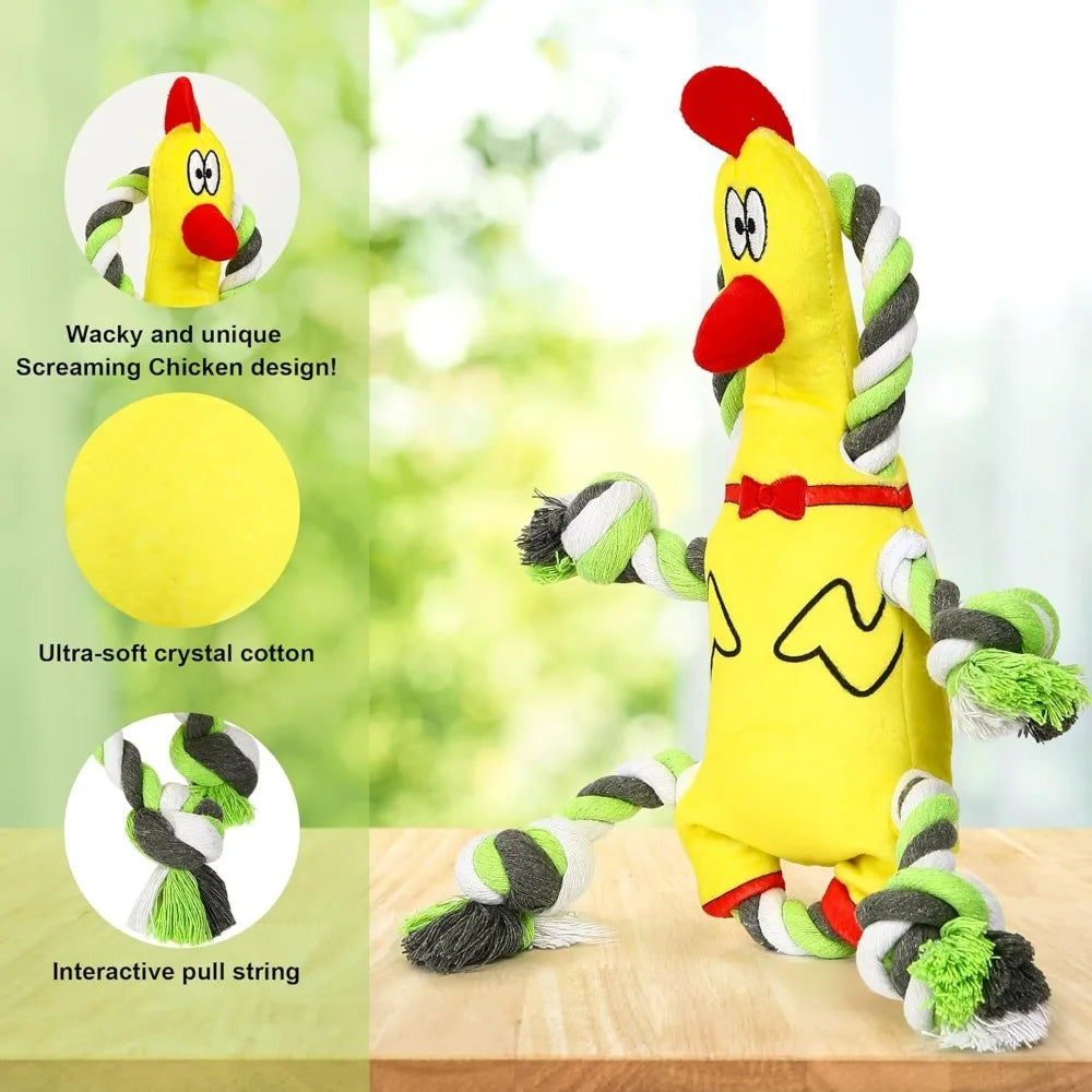 Squeaky Dog Toys Tug of War Plush Toy for Large Breed