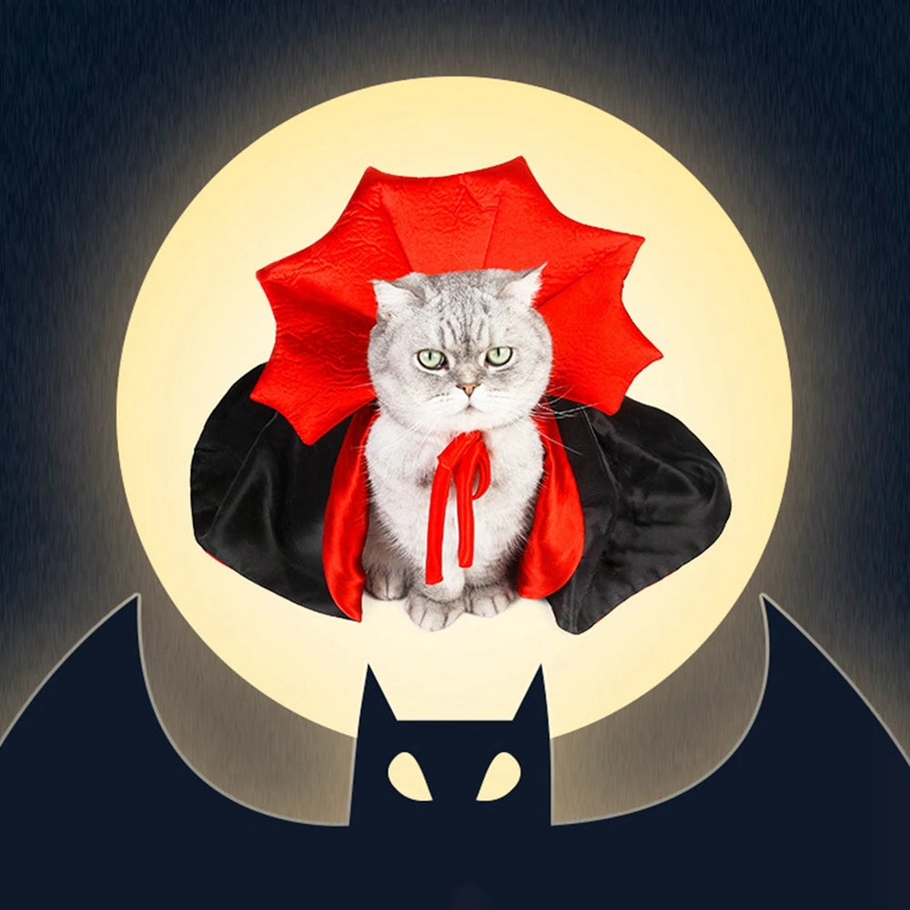 Funny Pet Role Play Costume Vampire Cloak For Small Dog
