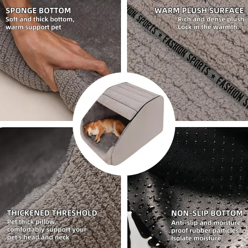 Cozy Dog House Indoor Plush Dog Cave Bed Cushion G