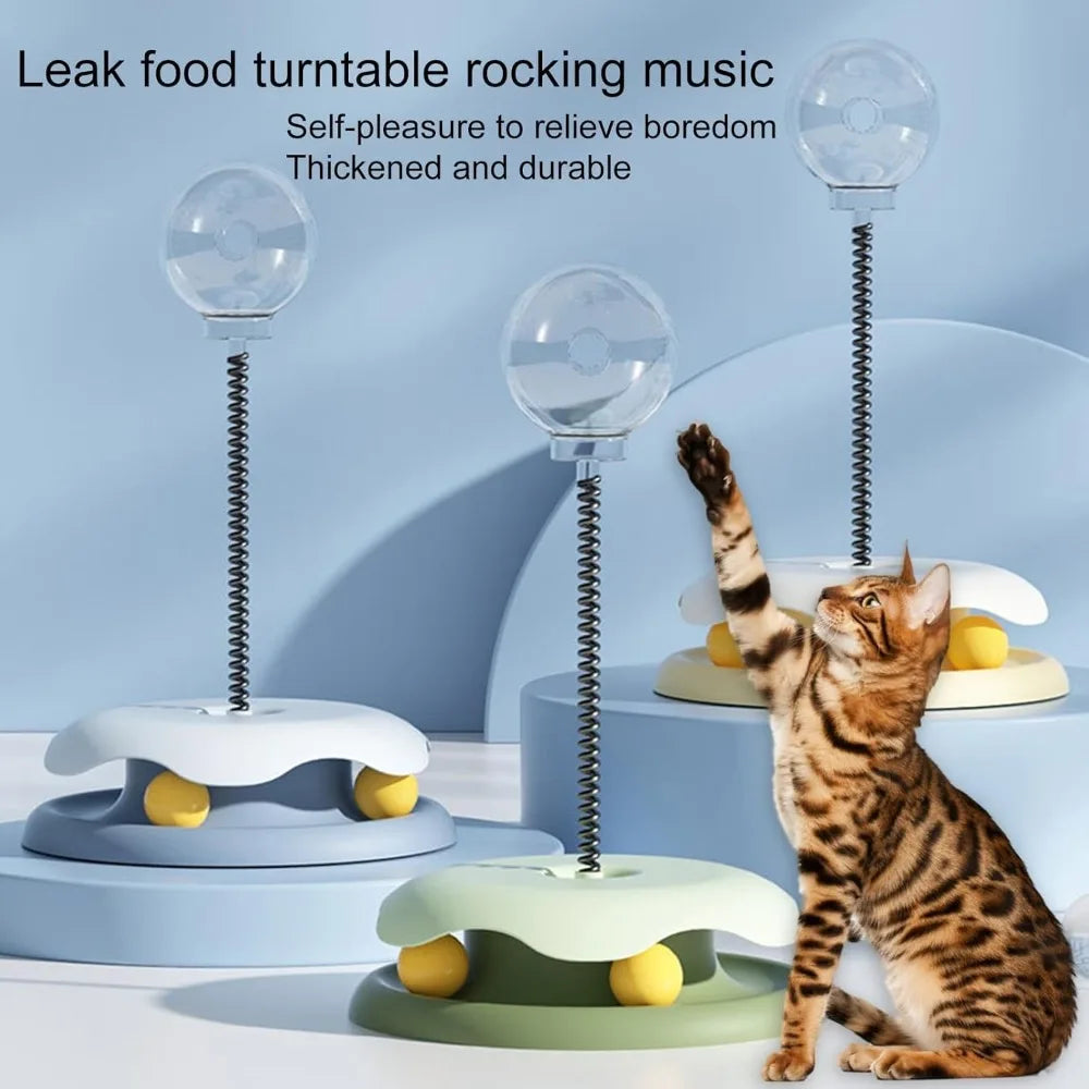 Cat Feeder Toy Tumbler Interactive Kitten Toys for Cats