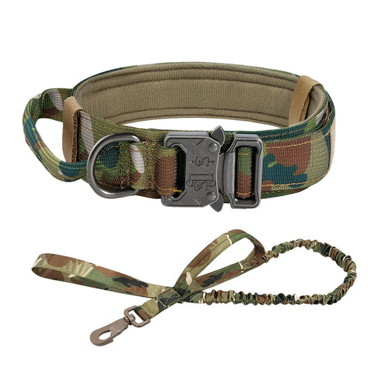 Adjustable Tactical Dog Training Collar And Leash Set
