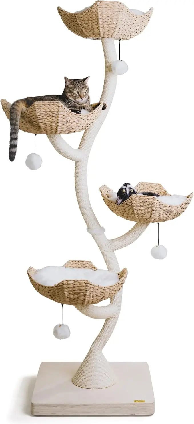 73 Inch Tall Modern Cat Tree Scratching Tower for Large Cats