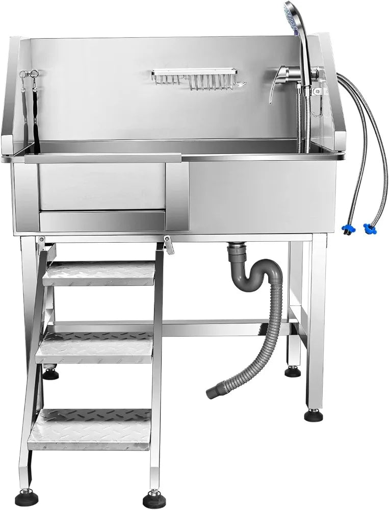 34'' Dog Bathtub for Small Dogs Dog Bathing Station