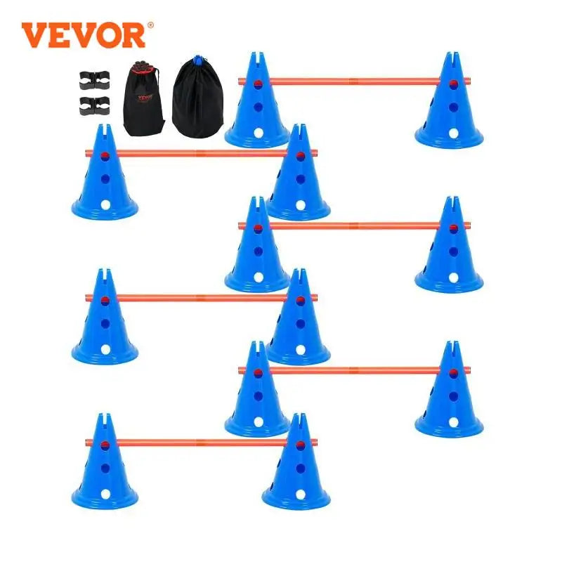 VEVOR Dog Agility Hurdle Cone Set for Puppy Obstacle Course