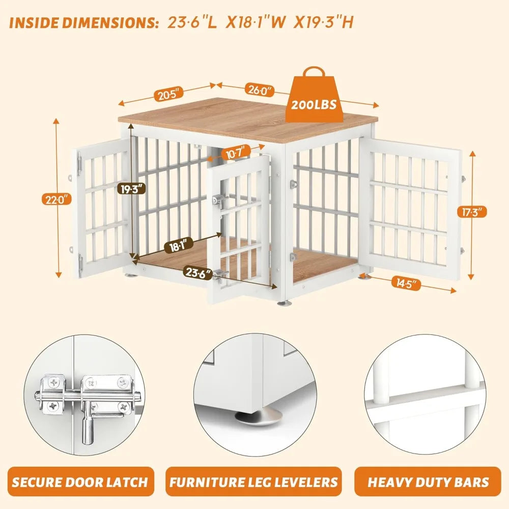 Heavy Duty Dog Crate Furniture for Small Dogs Decorative Pet House