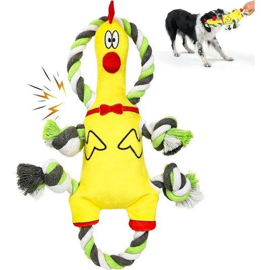 Squeaky Dog Toys Tug of War Plush Toy for Large Breed
