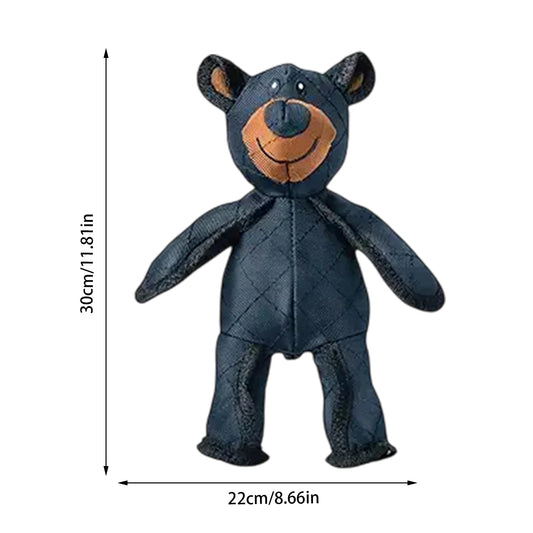 Squeaky Plush Bear Toy for Dog Unbreakable Chew Toy
