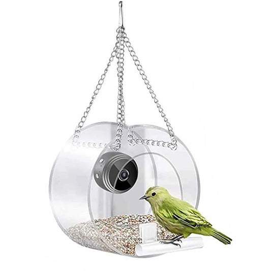 Smart Bird House Pet Feeder with Acrylic and 1080P Camera