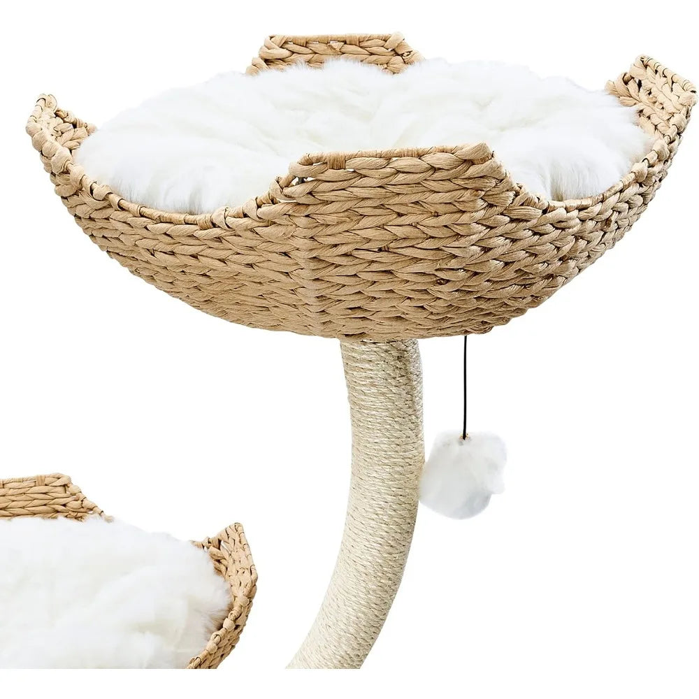 73 Inch Tall Modern Cat Tree Scratching Tower for Large Cats