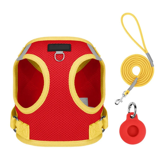 Pet Harness With Airtag Tracker And Leash Sets For Dogs