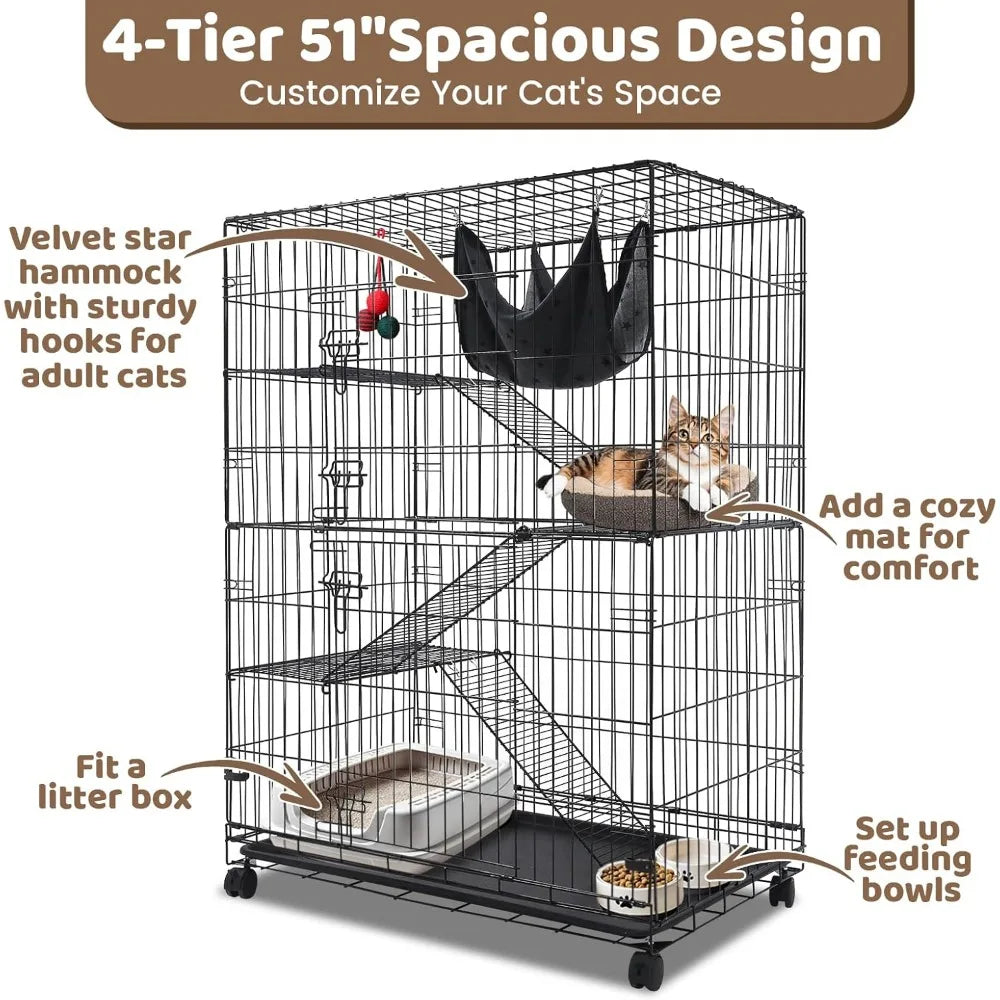 Cat Cages Indoor, Large Cat Crates for Indoor Use