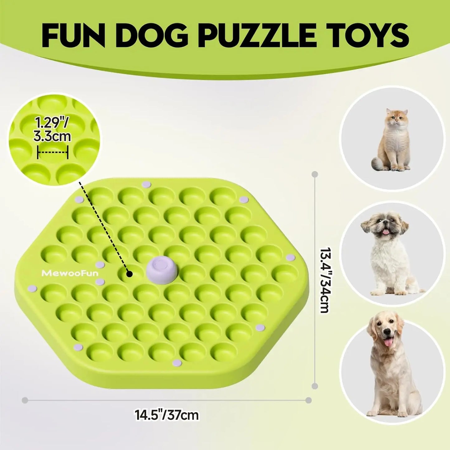 MEWOOFUN Level 4 Dog Puzzle Toy Enrichment for All Breeds