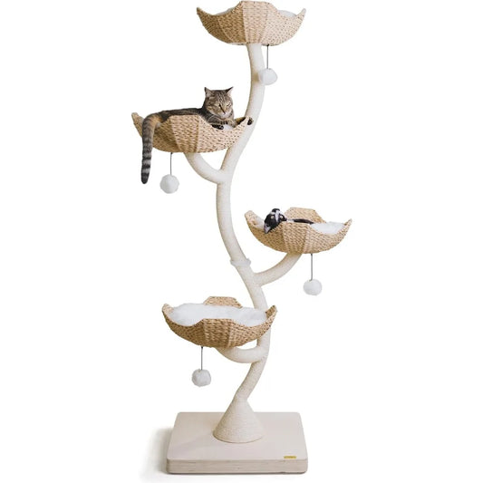 73 Inch Tall Modern Cat Tree Scratching Tower for Large Cats