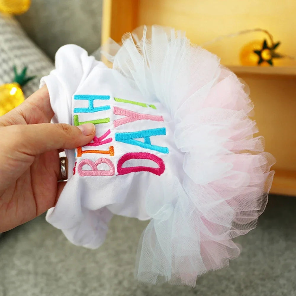 Princess Birthday Dog Dress It's My Birthday Princess Skirt Tutu Dress