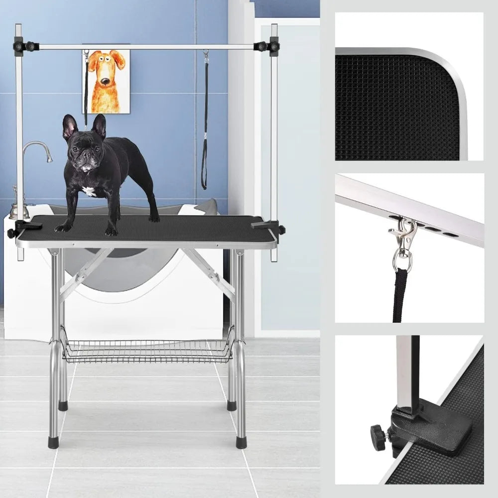 Dog Grooming Table Foldable Heavy Duty 330lbs Capacity