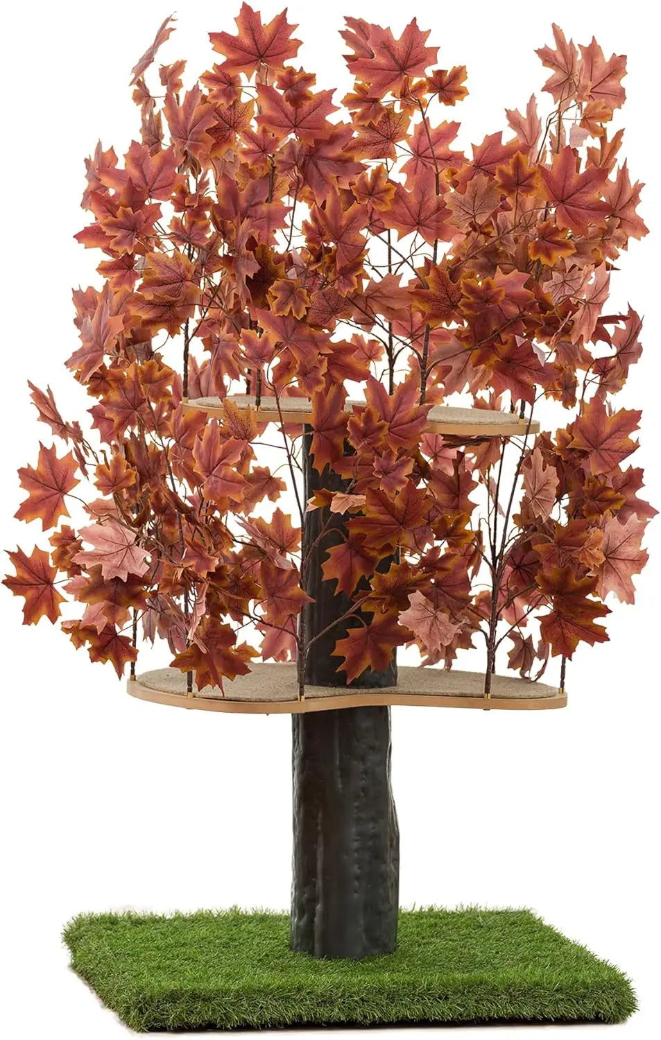 4ft Cat Tree with Leaves Made in USA for Indoor Cats