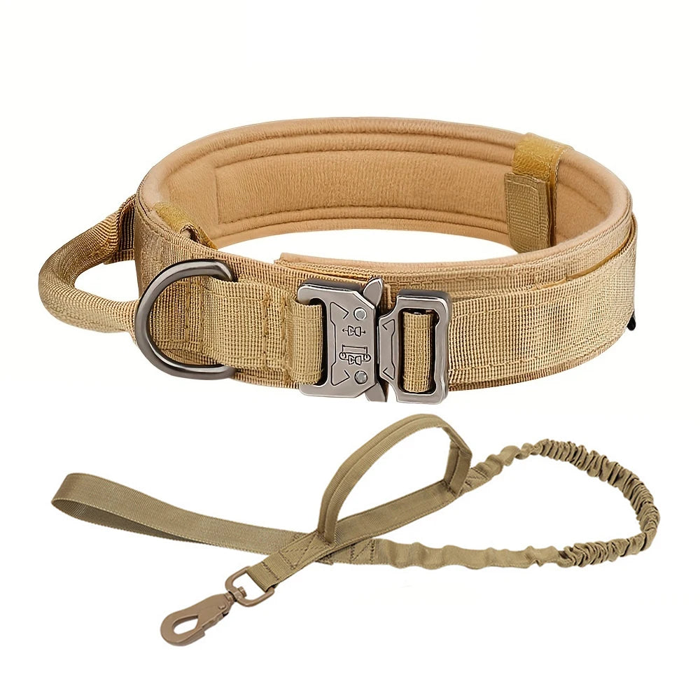 Adjustable Tactical Dog Training Collar And Leash Set