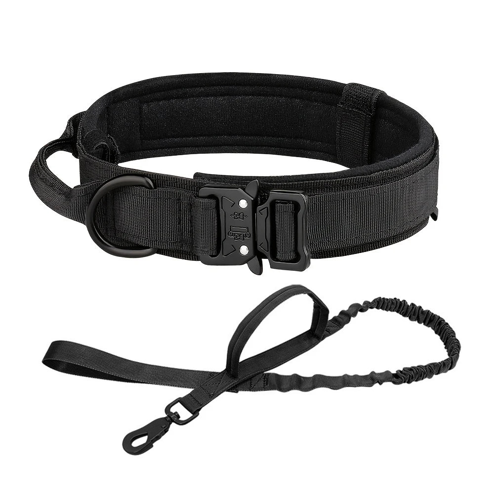 Adjustable Tactical Dog Training Collar And Leash Set