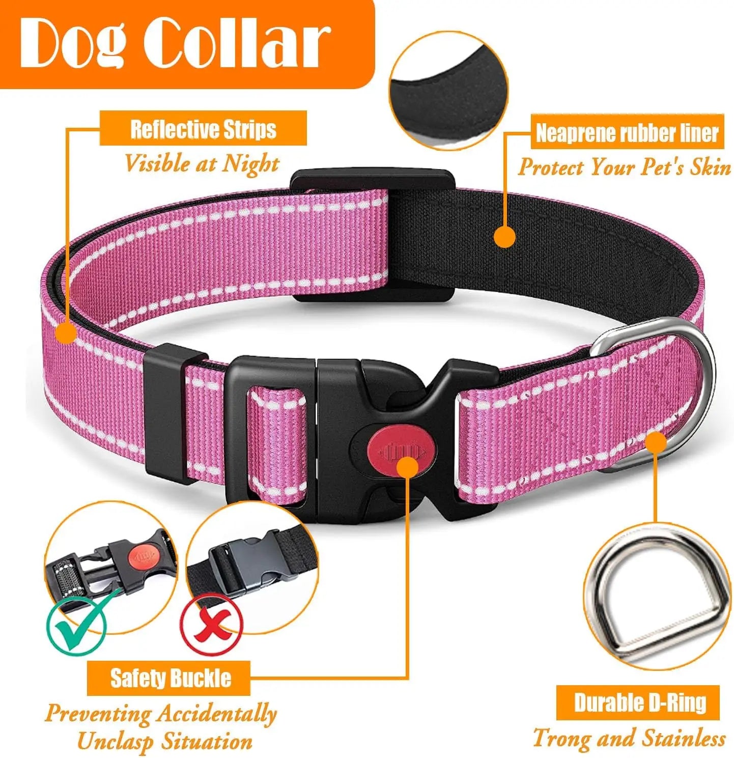 No Pull Dog Harness, Collar & Leash Set with Accessories