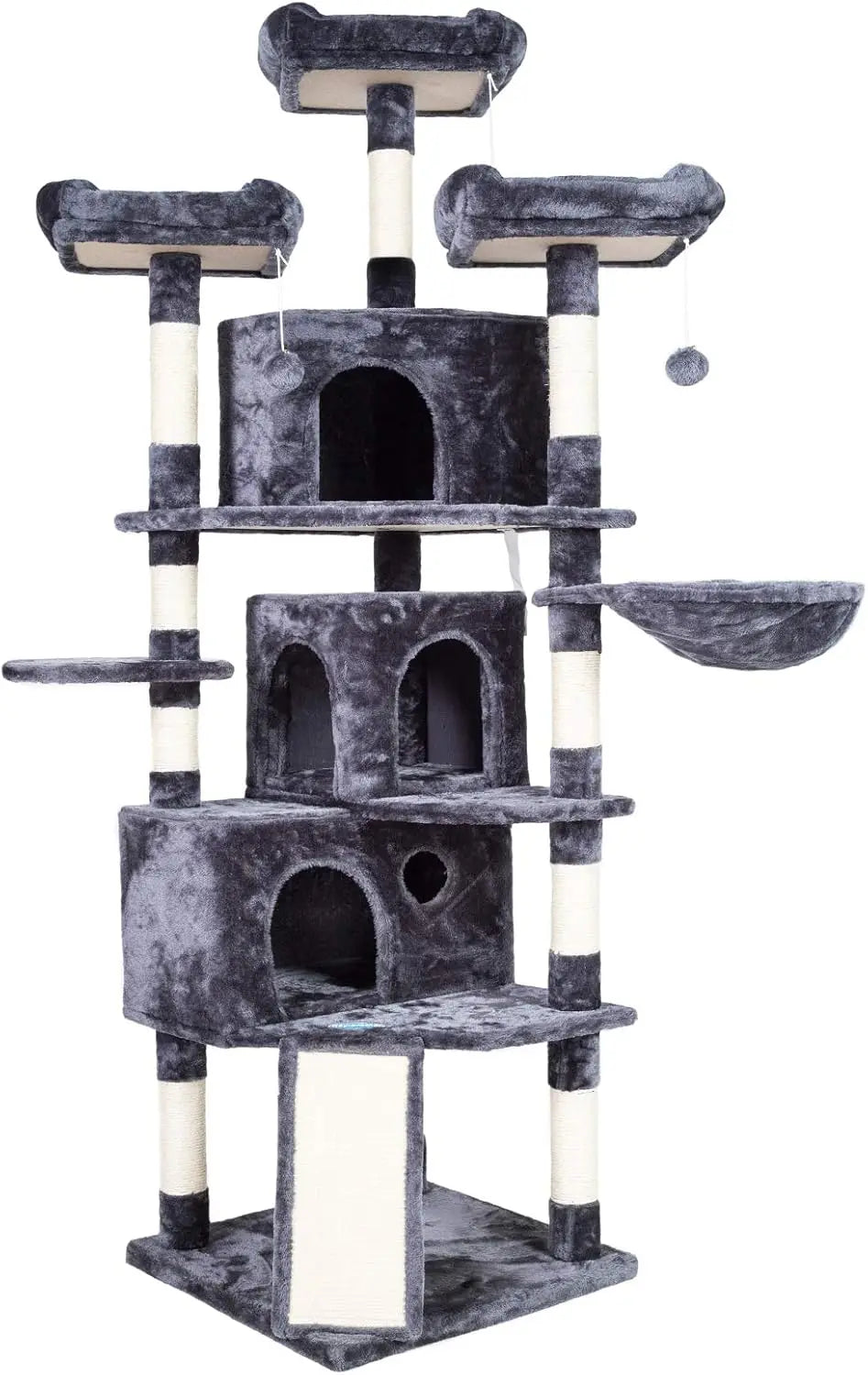 Cat Tower with Caves, Cozy Perches, Scratching Posts