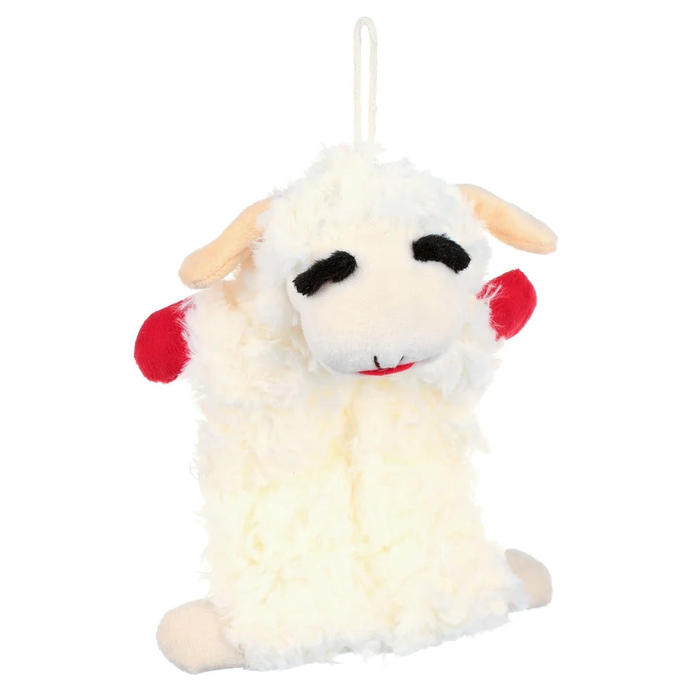 Lamb Chop Plush Dog Toy Squeaker Mat 9 Inch Soft Cuddly