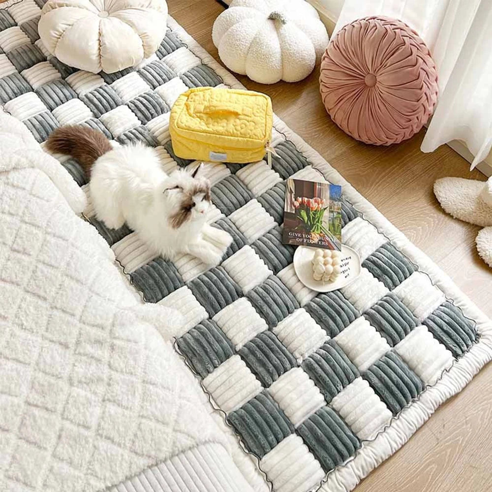 Dog Bed Mat Warm Pet Cat Blanket Anti-slip Washable Cushion
