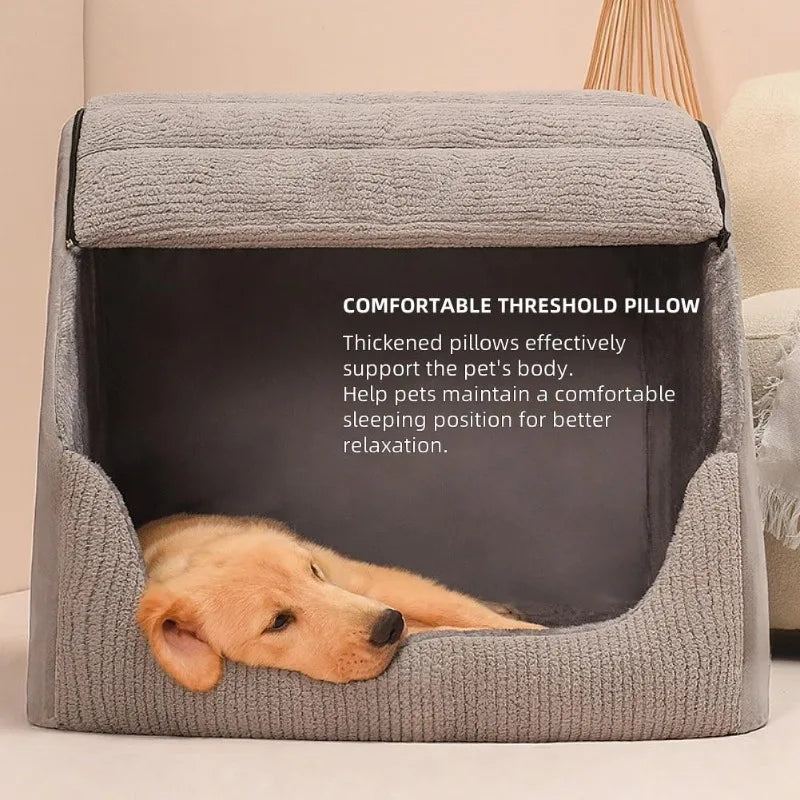Cozy Dog House Indoor Plush Dog Cave Bed Cushion G