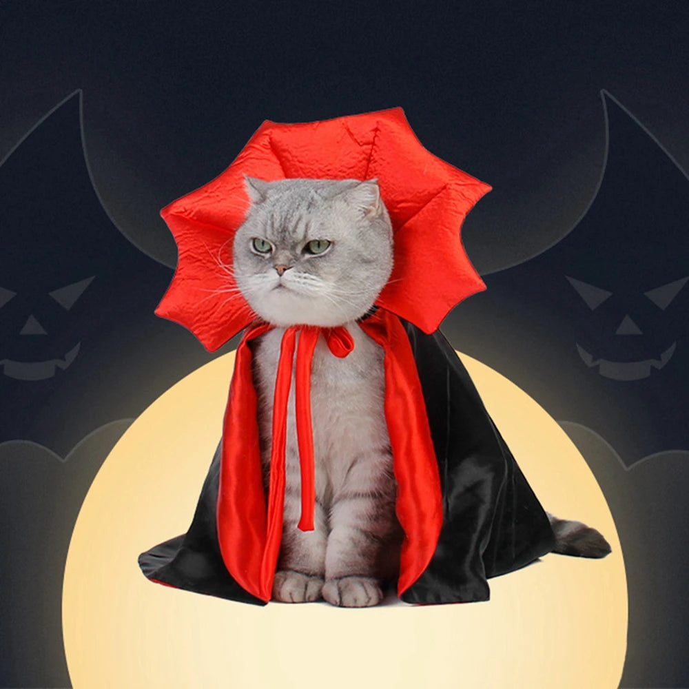 Funny Pet Role Play Costume Vampire Cloak For Small Dog