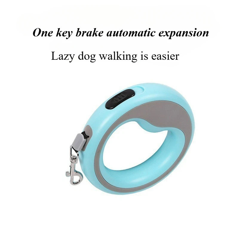 Automatic Retractable Dog Leash Durable Nylon Adjustable Leash