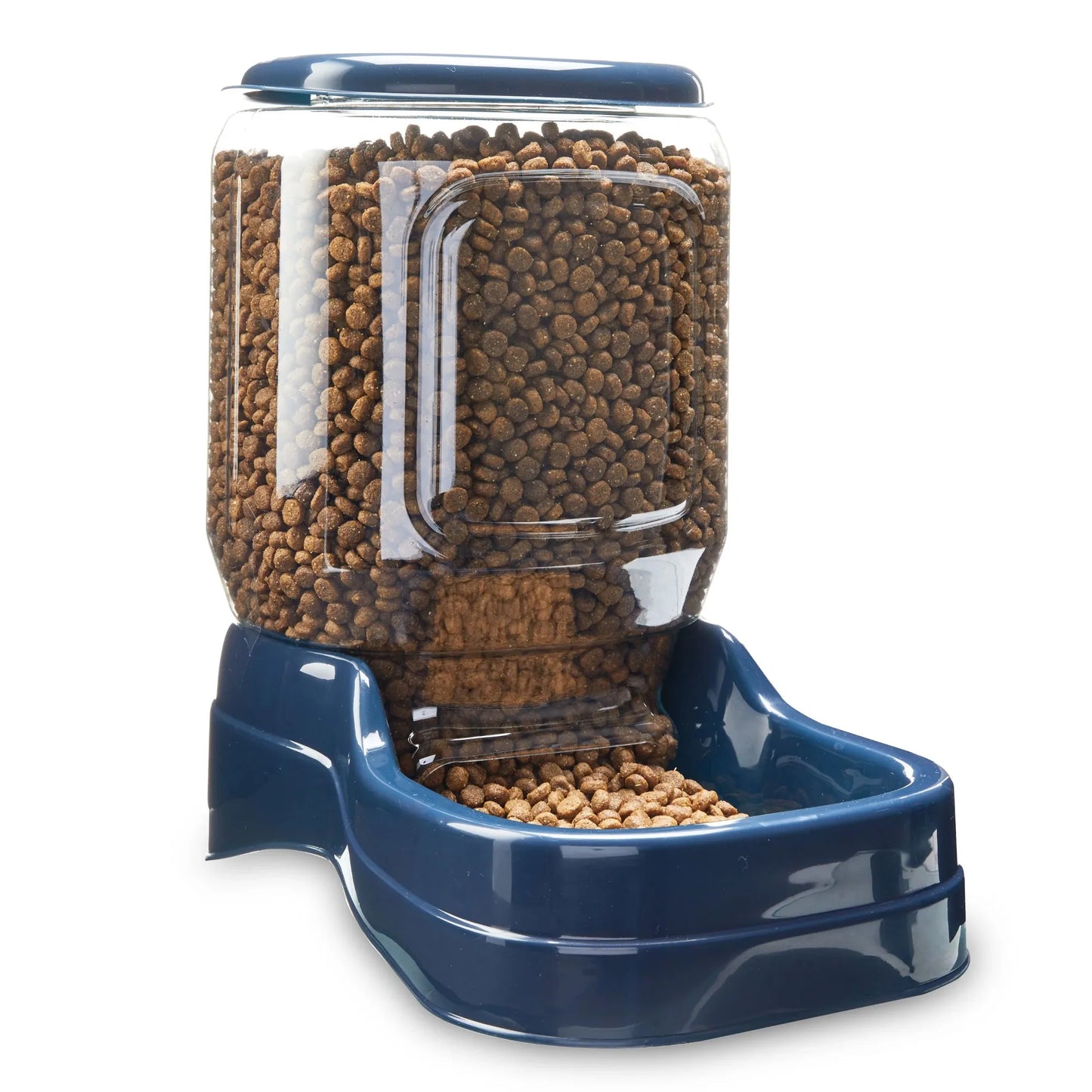 Vibrant Life Gravity Pet Feeder Blue Large 10 Pound Capacity