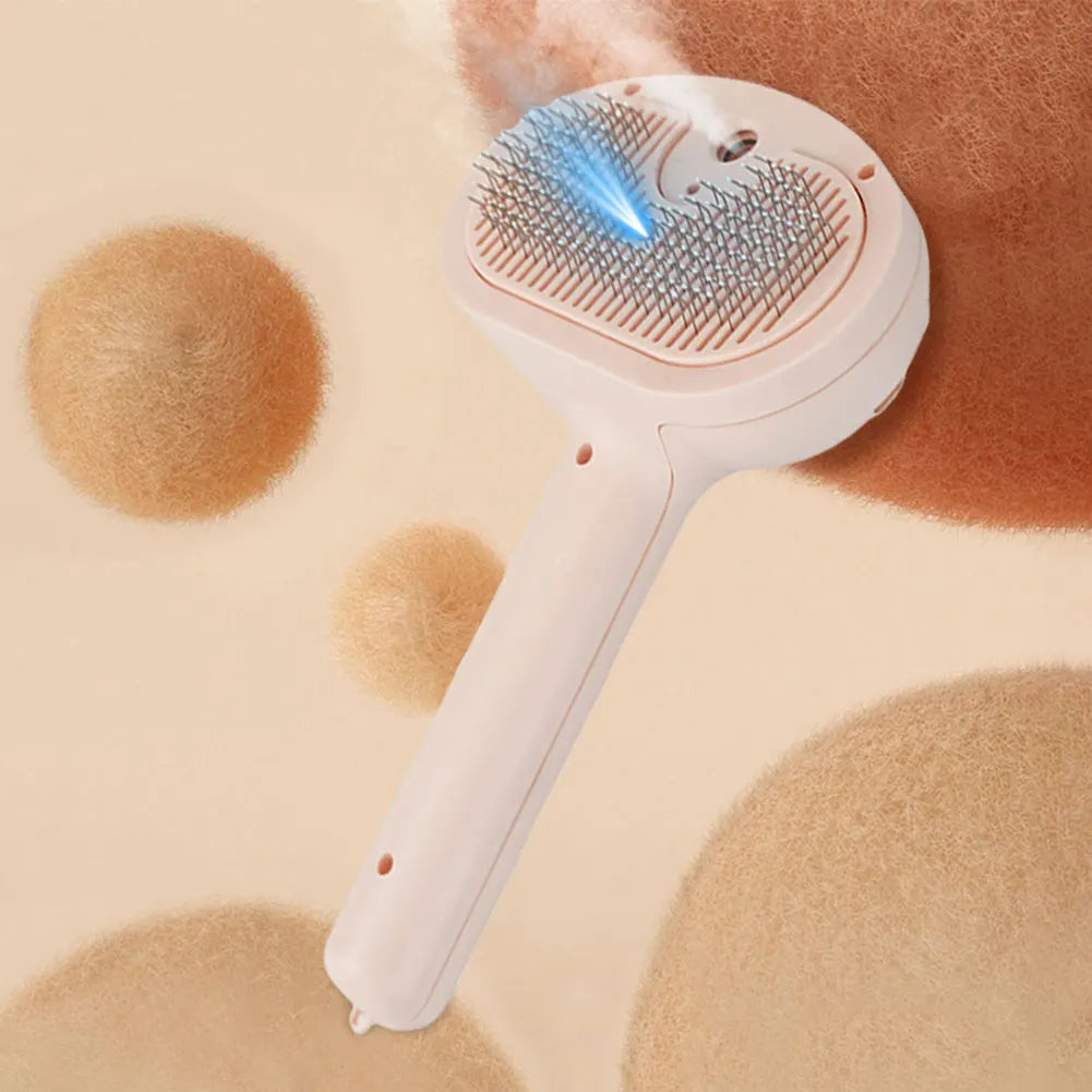 Cat Hair Brush with Release Button Massage Grooming Brush