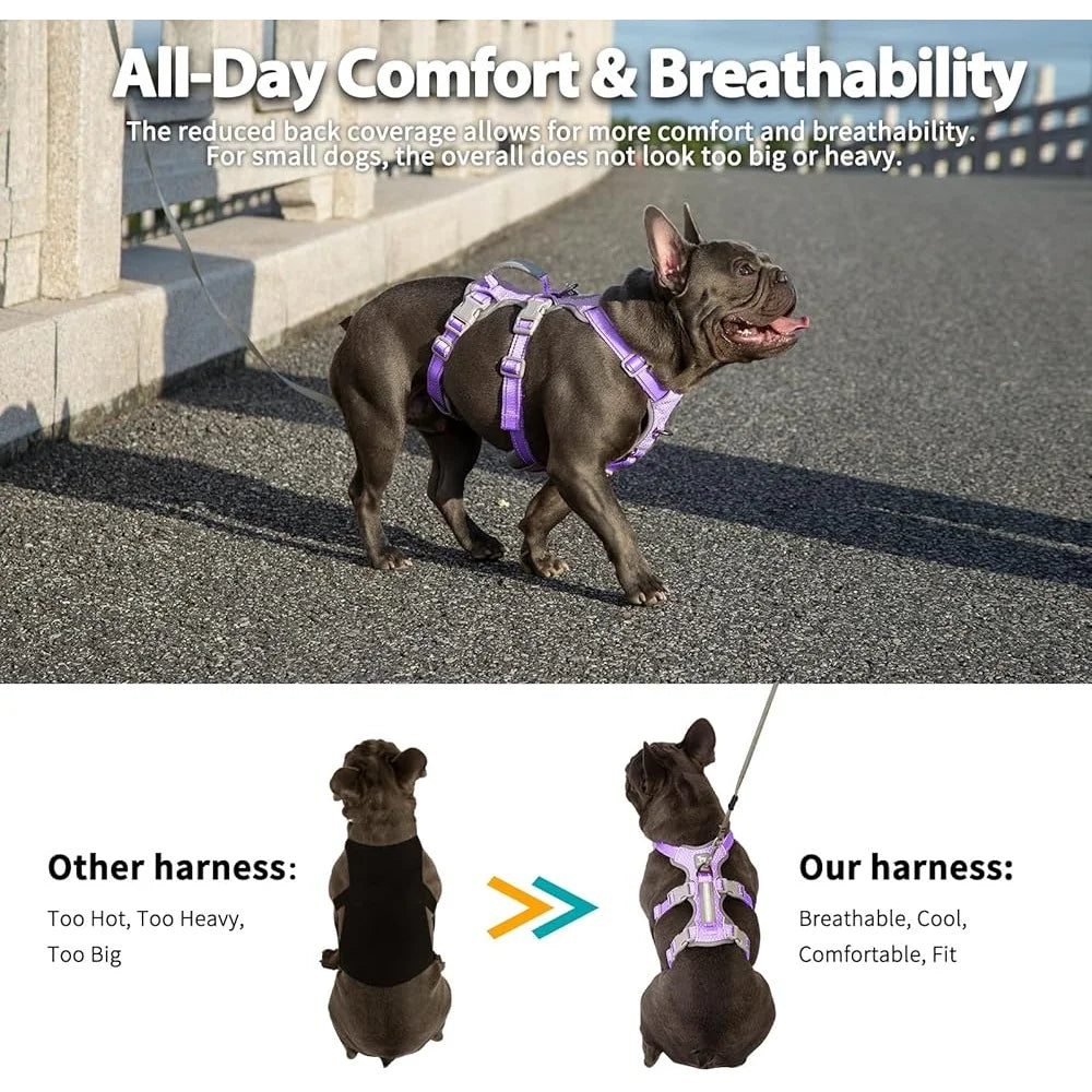 Reflective Escape Proof Dog Harness No Pull Adjustable Pet Vest
