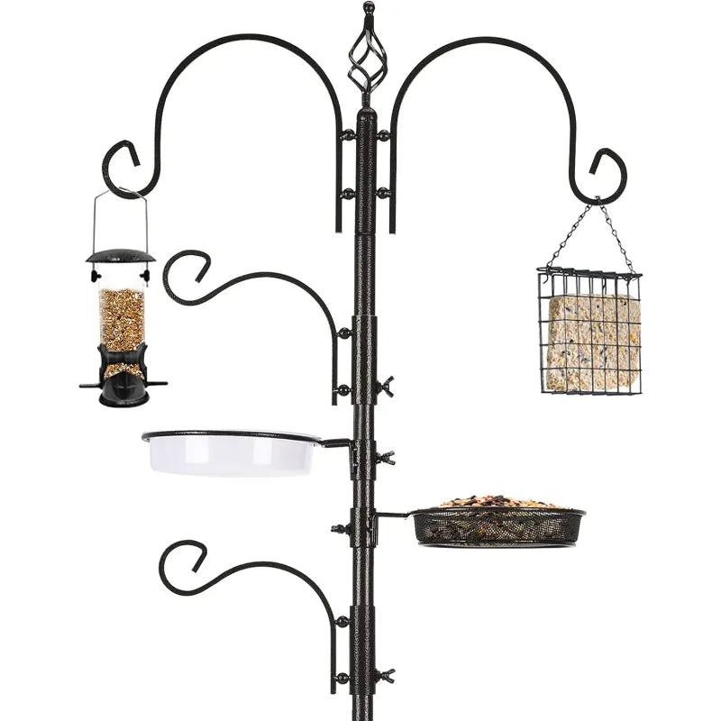 Bird Feeding Station Kit Bird Feeder Pole Multi Feeder Hanging